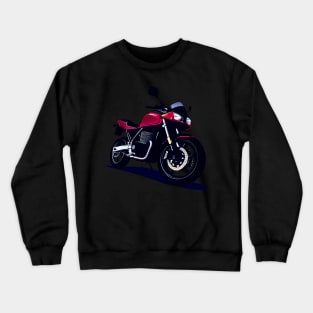 CB Red Sportbike Motorcycle Sticker Crewneck Sweatshirt